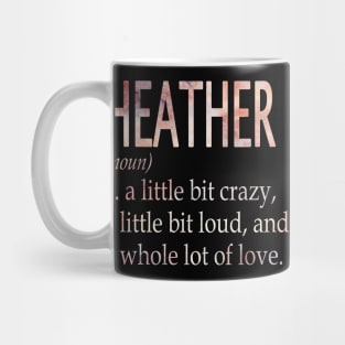 Heather Girl Name Definition Mug